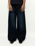 JET BLACK WIDE-LEG