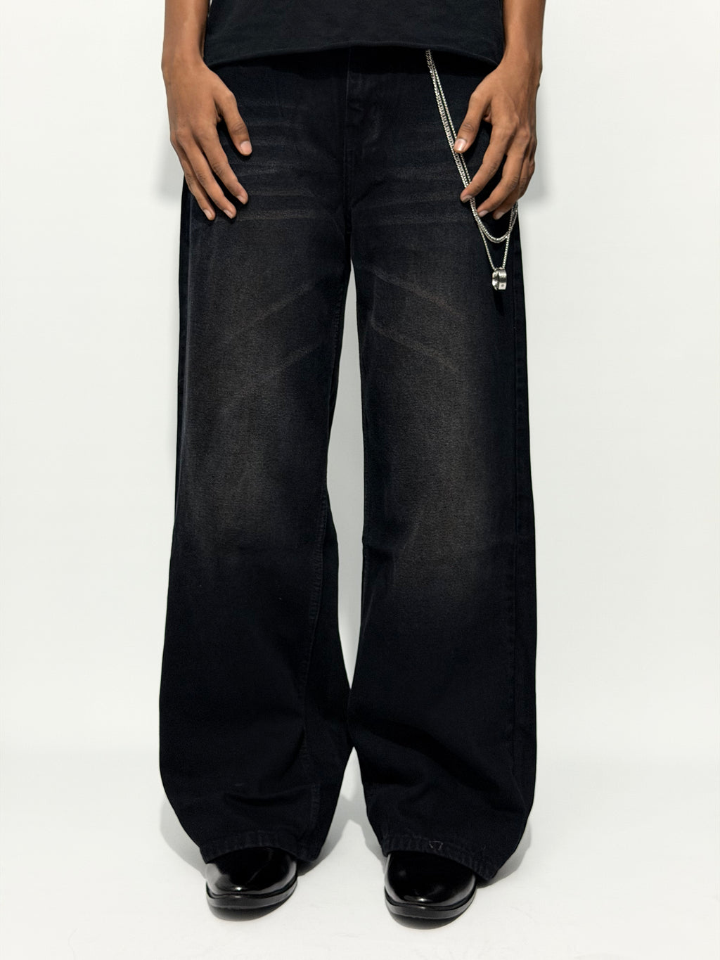 GRAPHITE WIDE-LEG