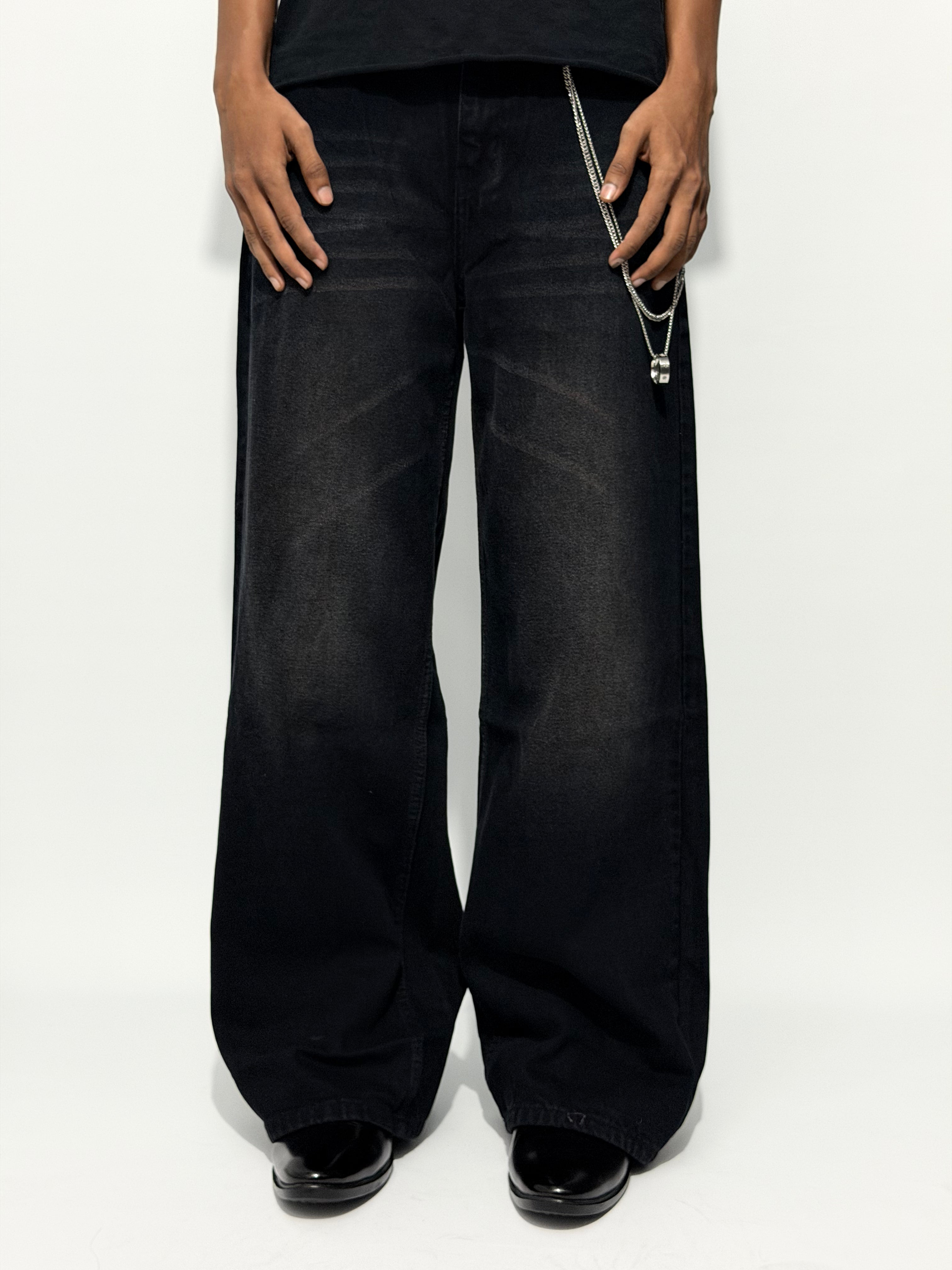 GRAPHITE WIDE-LEG