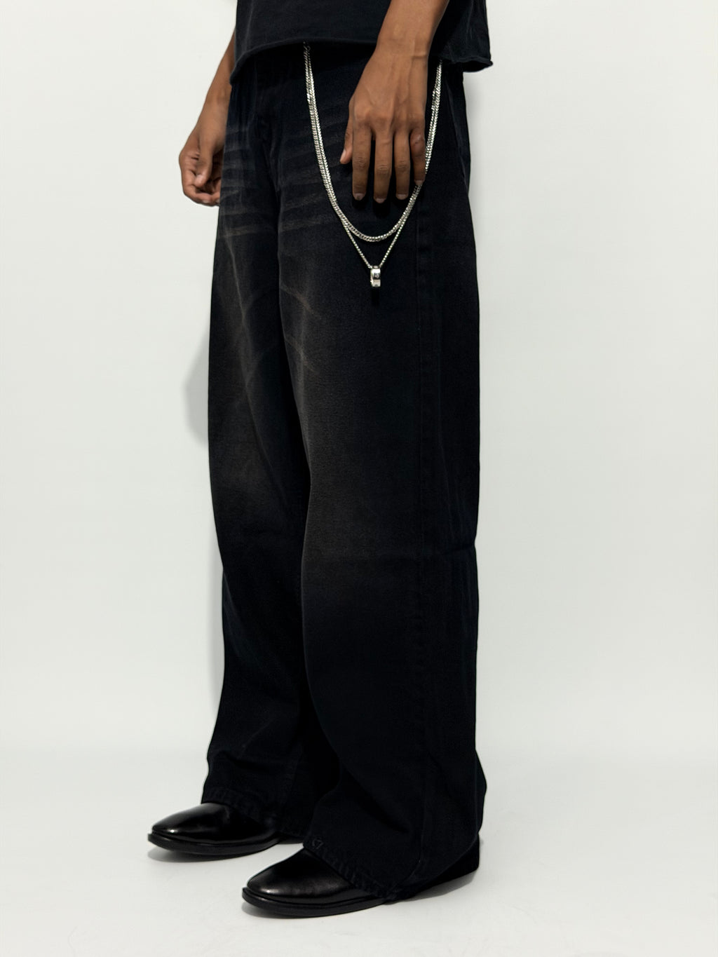 GRAPHITE WIDE-LEG
