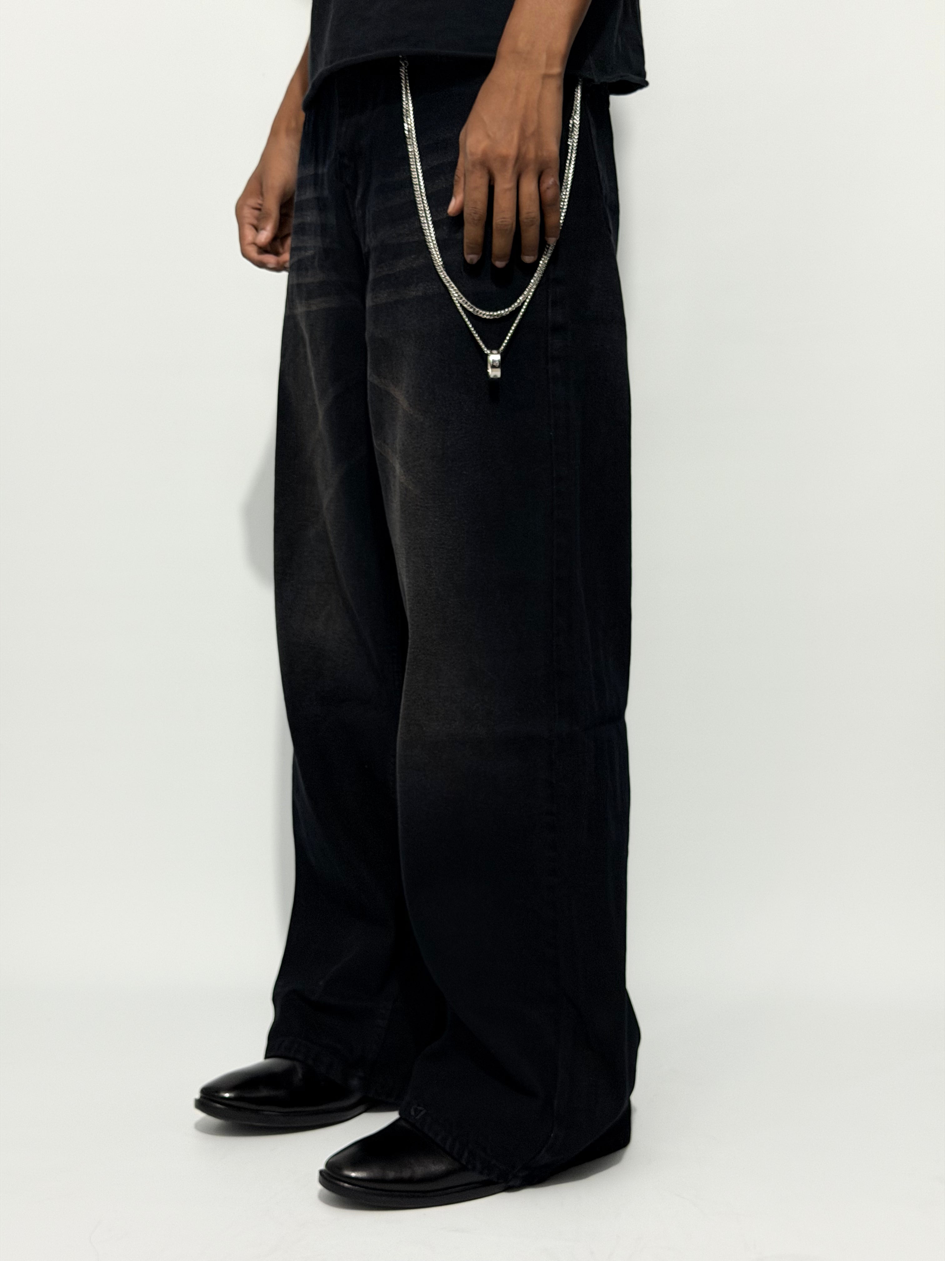 GRAPHITE WIDE-LEG