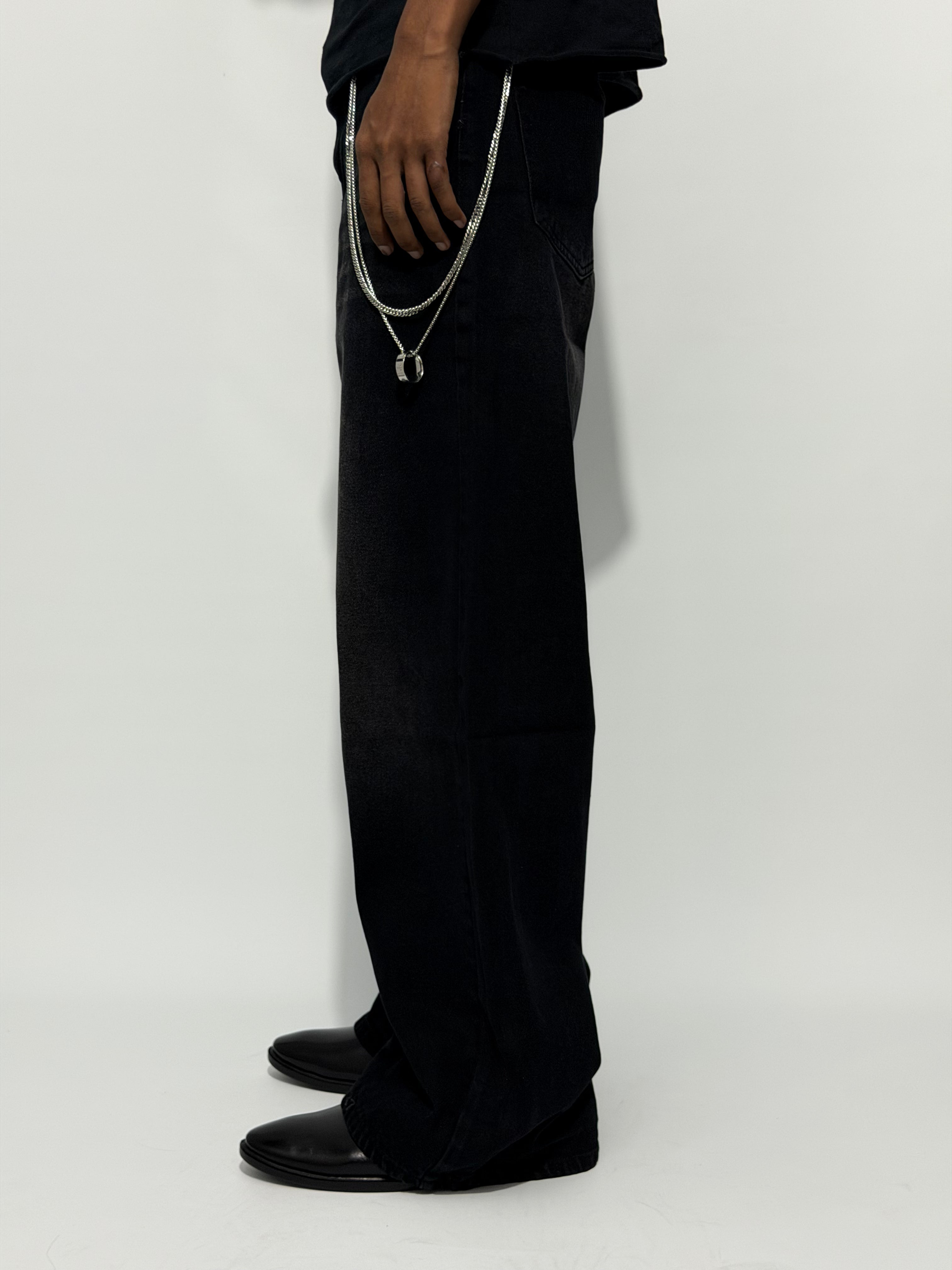 GRAPHITE WIDE-LEG