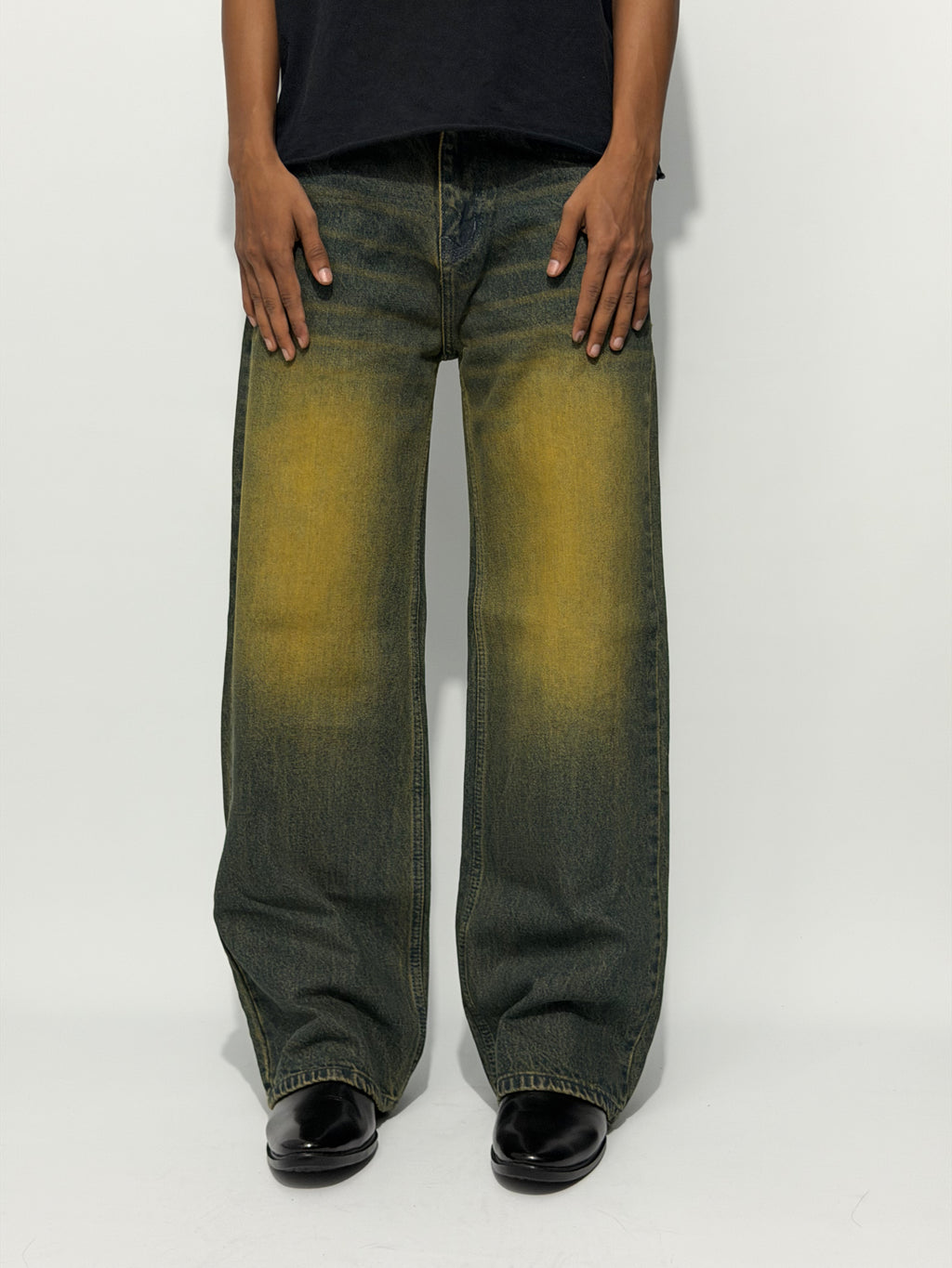 OLIVE FADE GREEN BAGGY