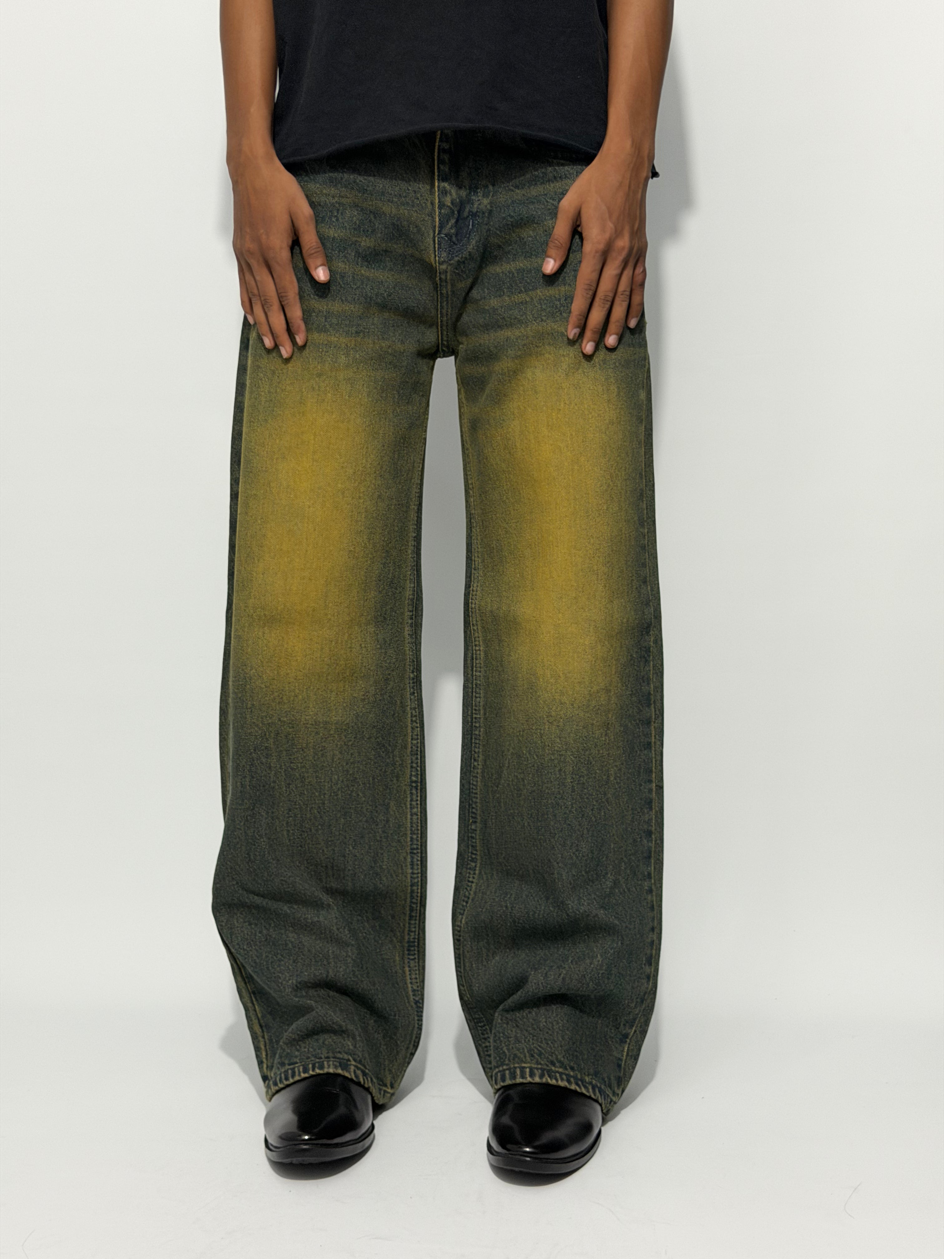 OLIVE FADE GREEN BAGGY