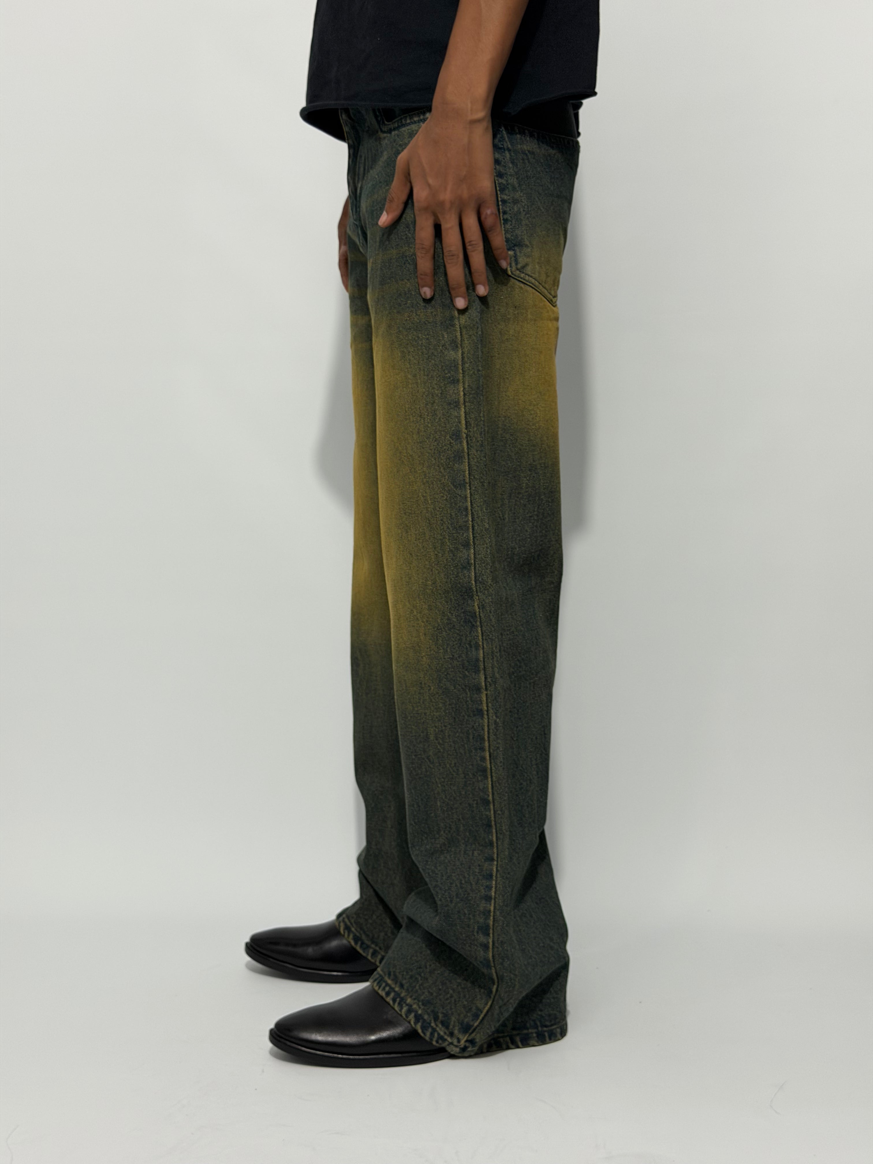 OLIVE FADE GREEN BAGGY