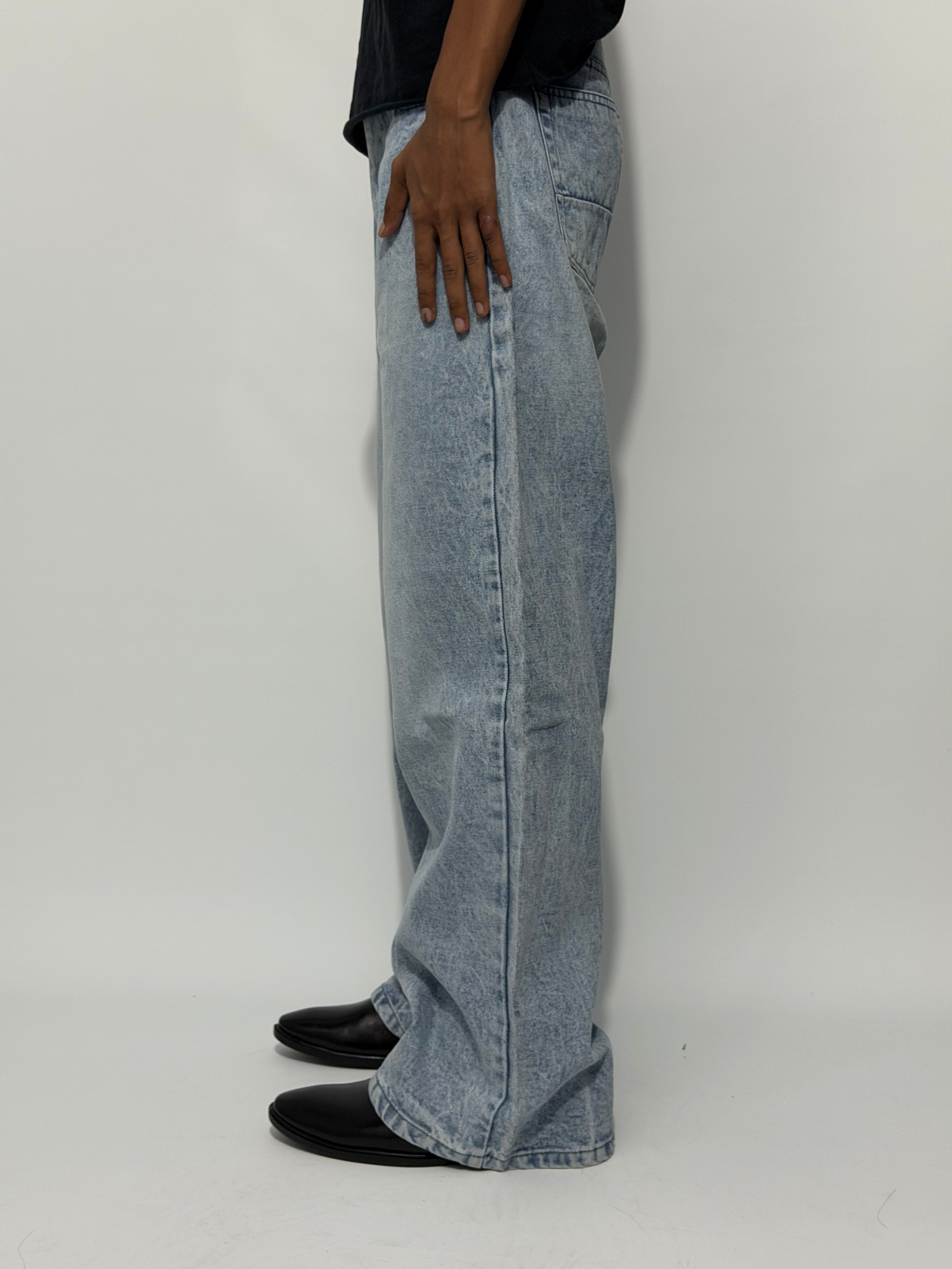 FADED LIGHT BLUE WIDE LEG