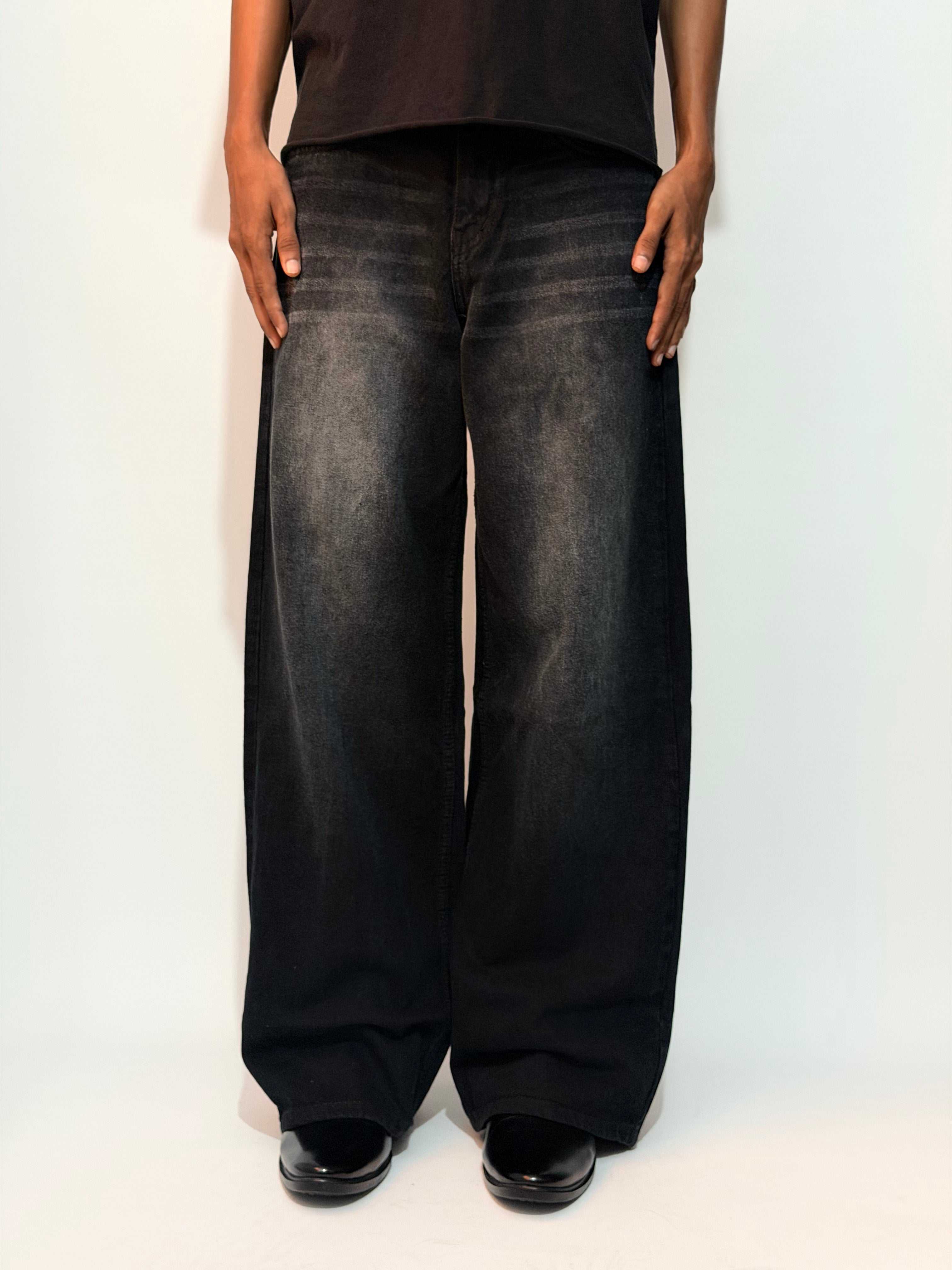 THE SMOKE GREY WIDE-LEG