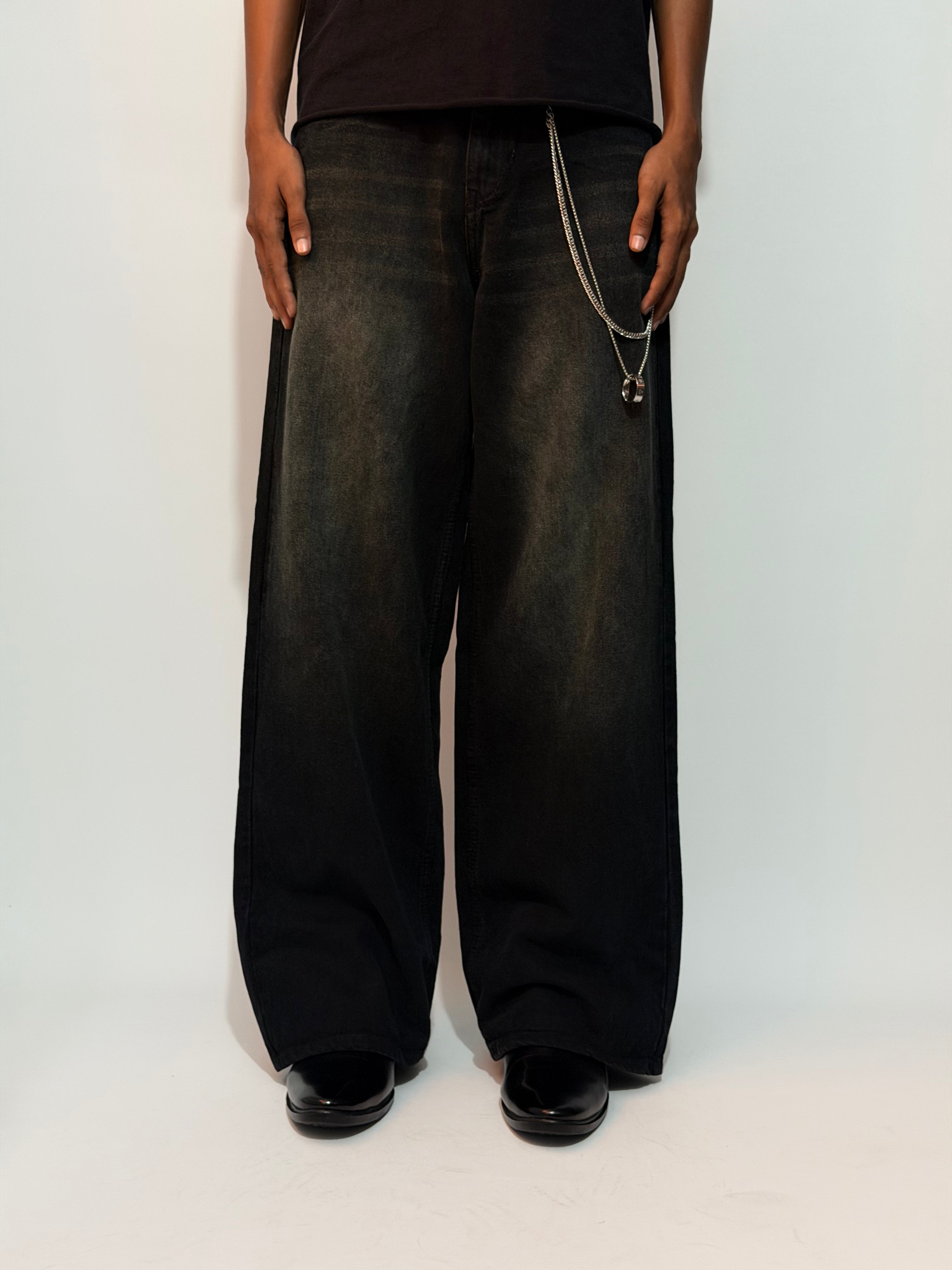 THE CHARCOAL WIDE-LEG