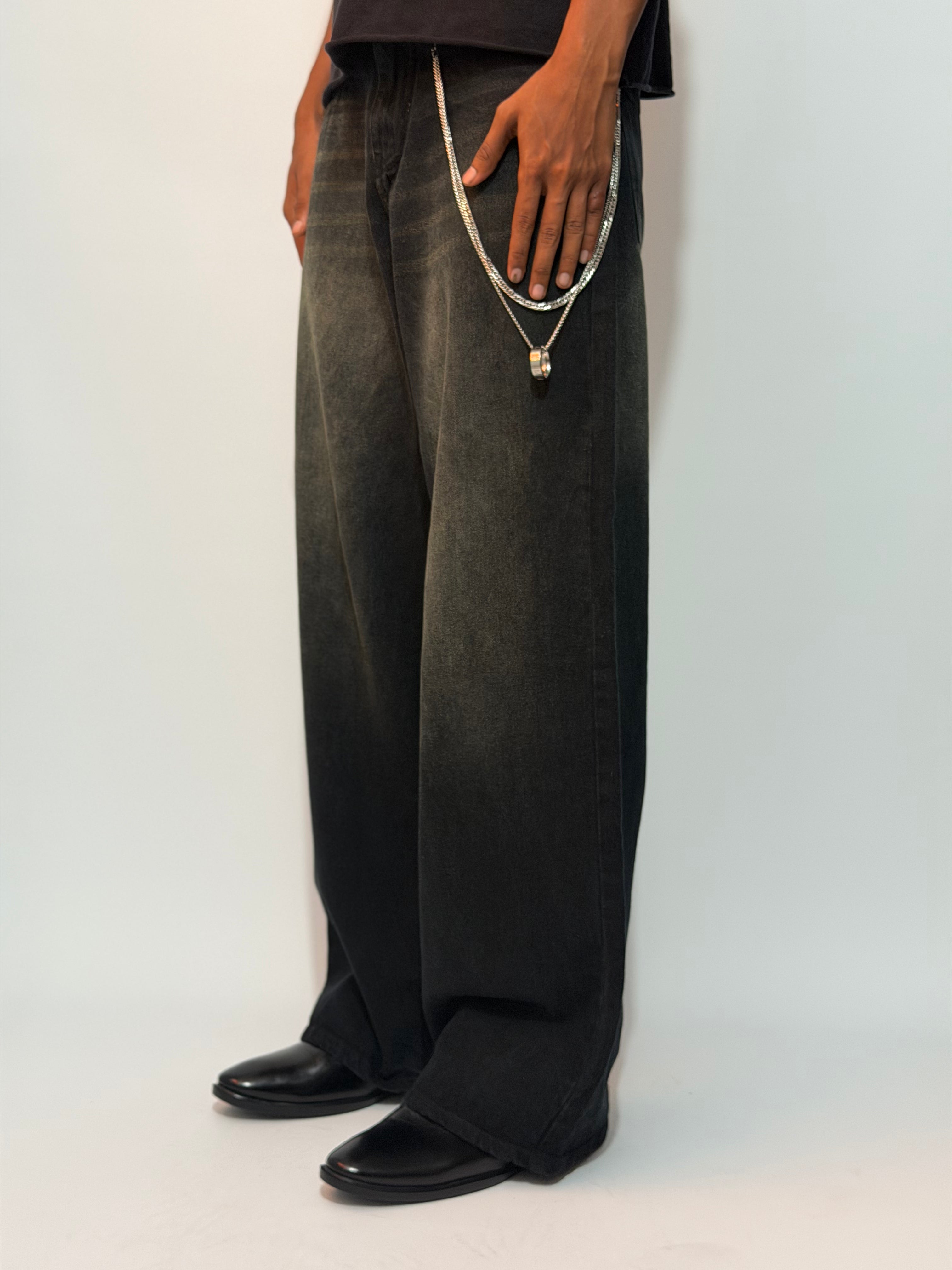 THE CHARCOAL WIDE-LEG
