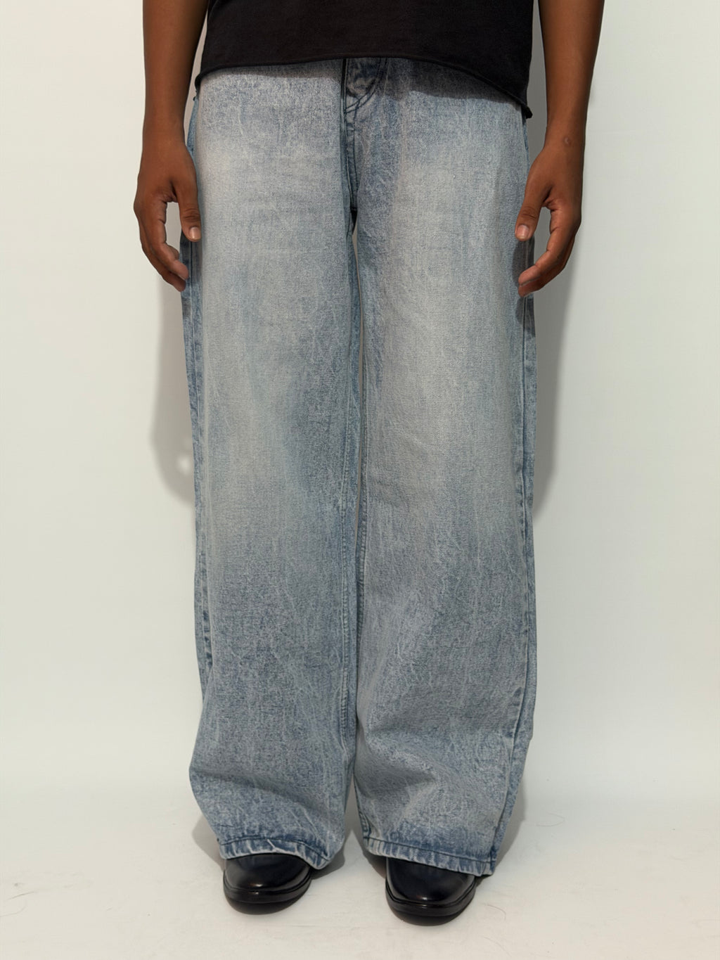 FADED LIGHT BLUE WIDE LEG