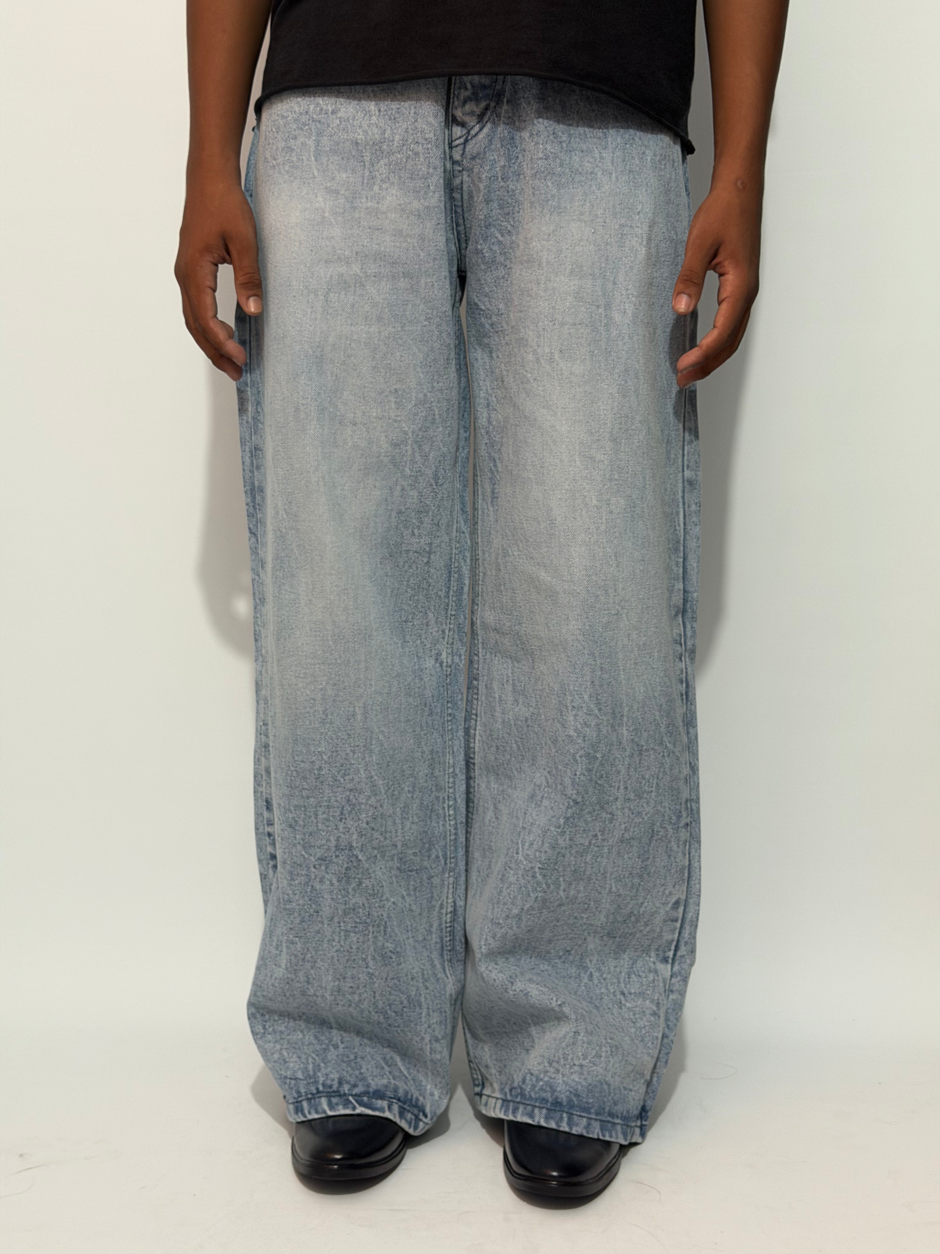 FADED LIGHT BLUE WIDE LEG