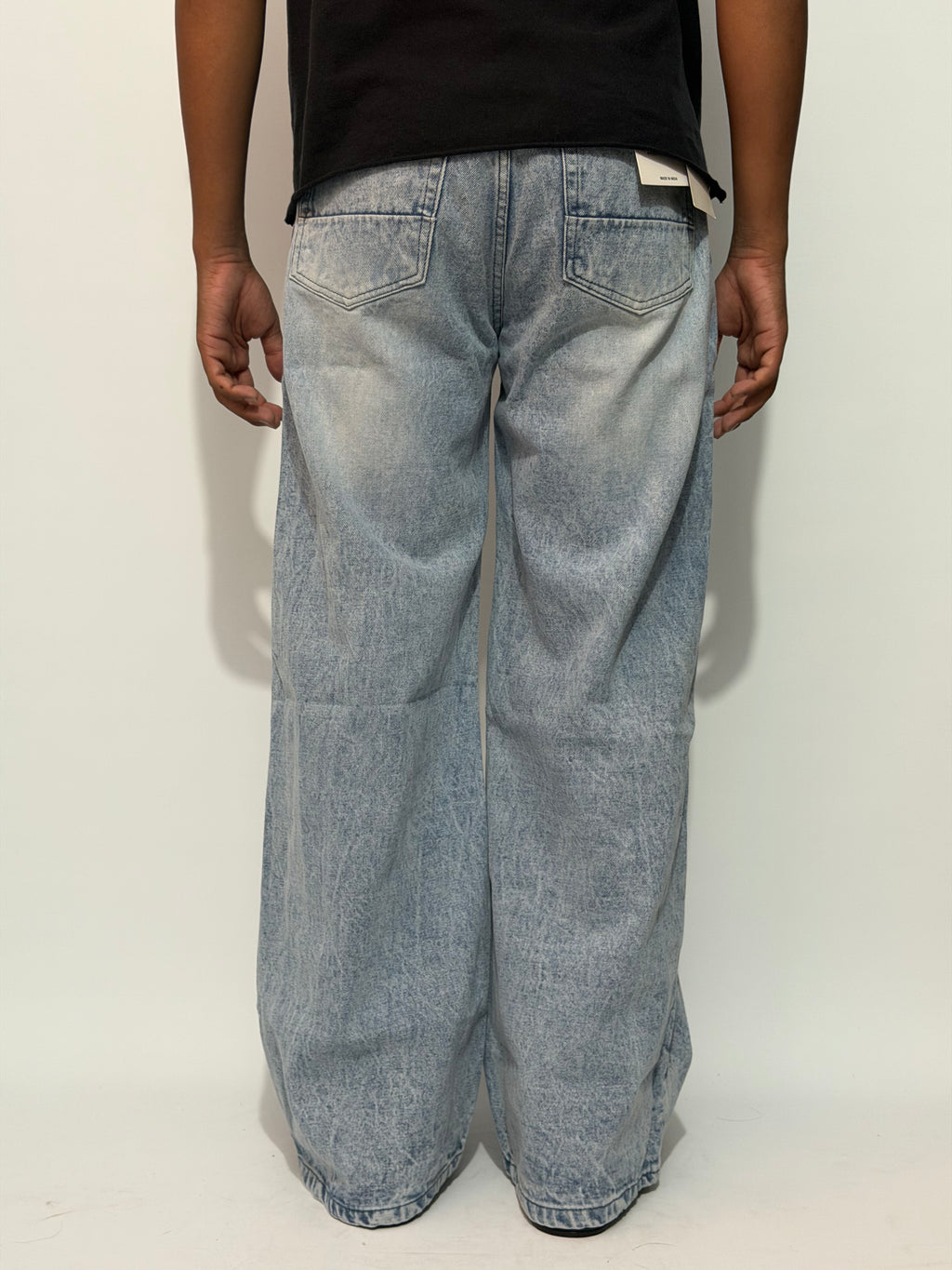 FADED LIGHT BLUE WIDE LEG