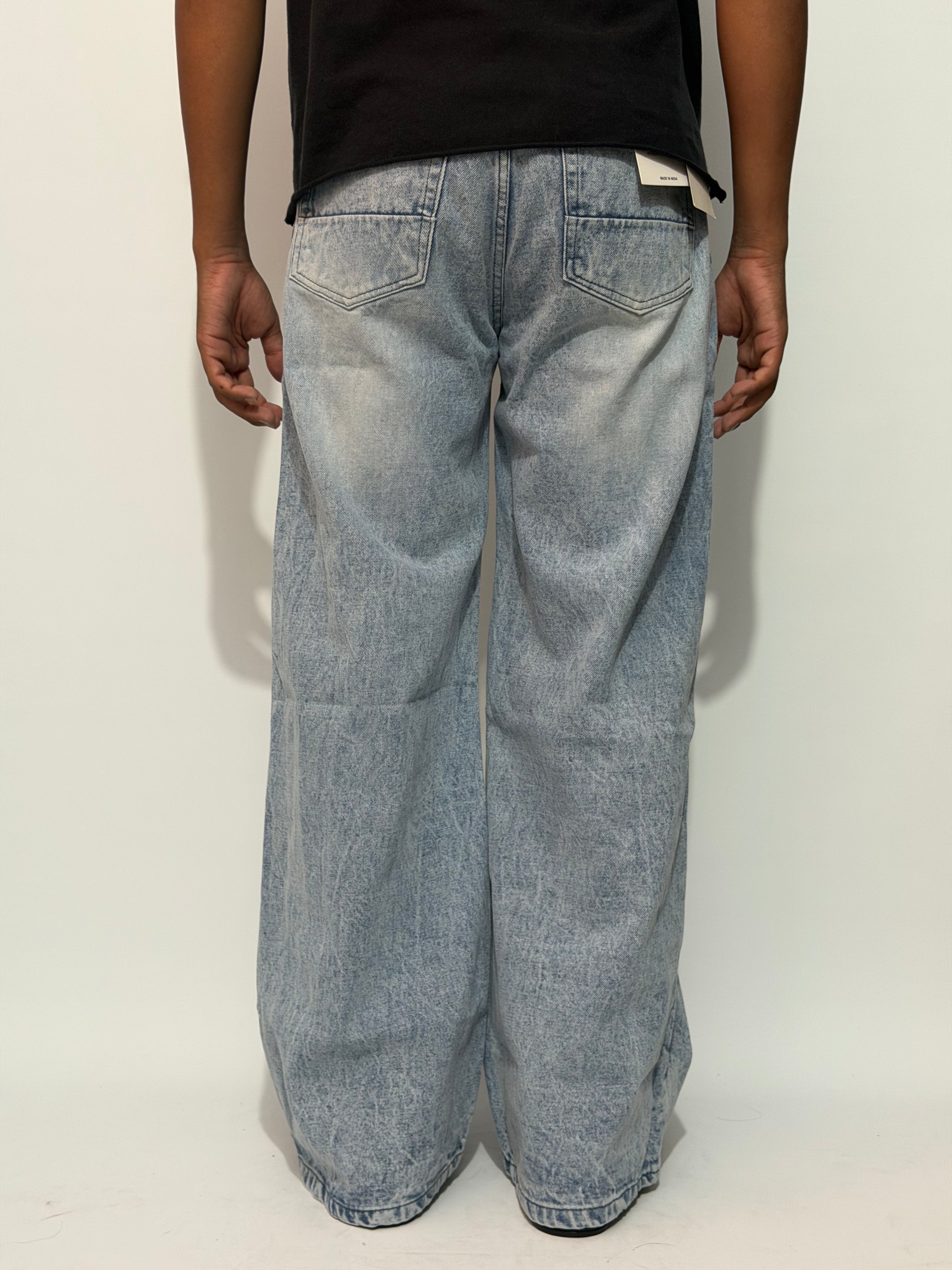 FADED LIGHT BLUE WIDE LEG